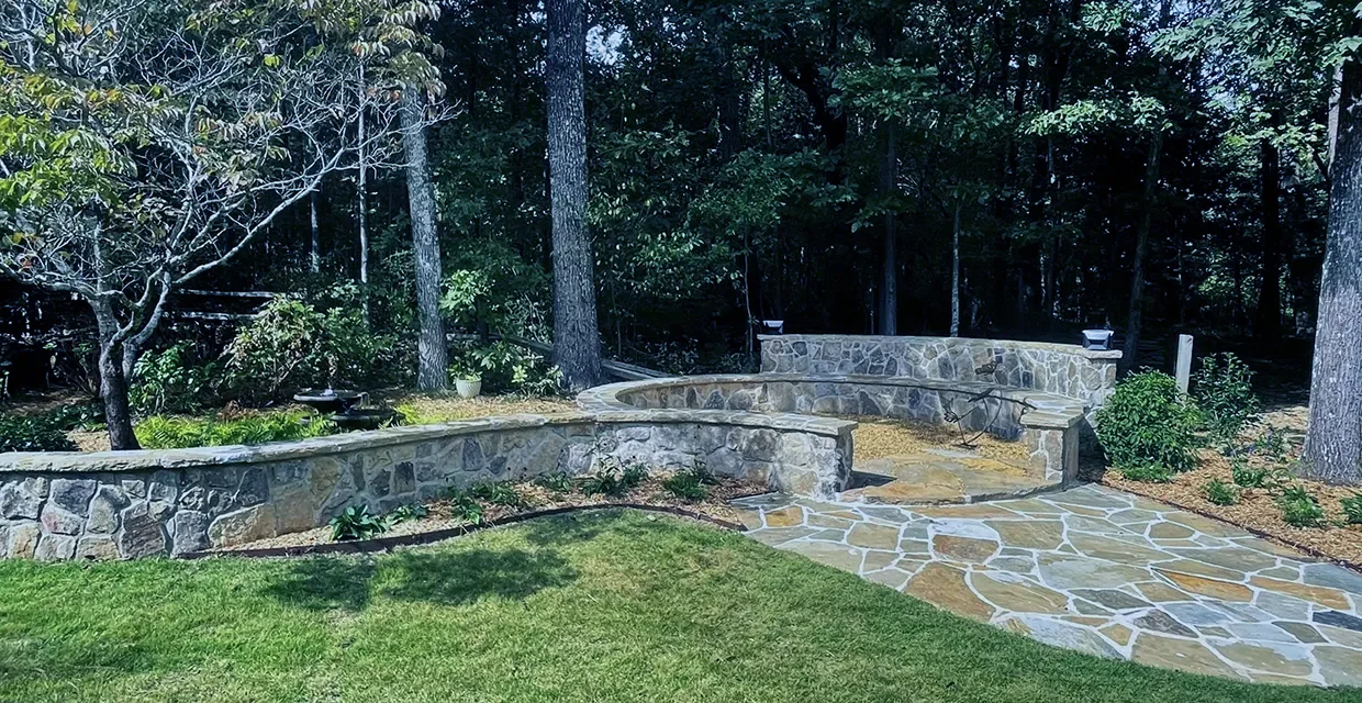 Stone Mountain Back Garden